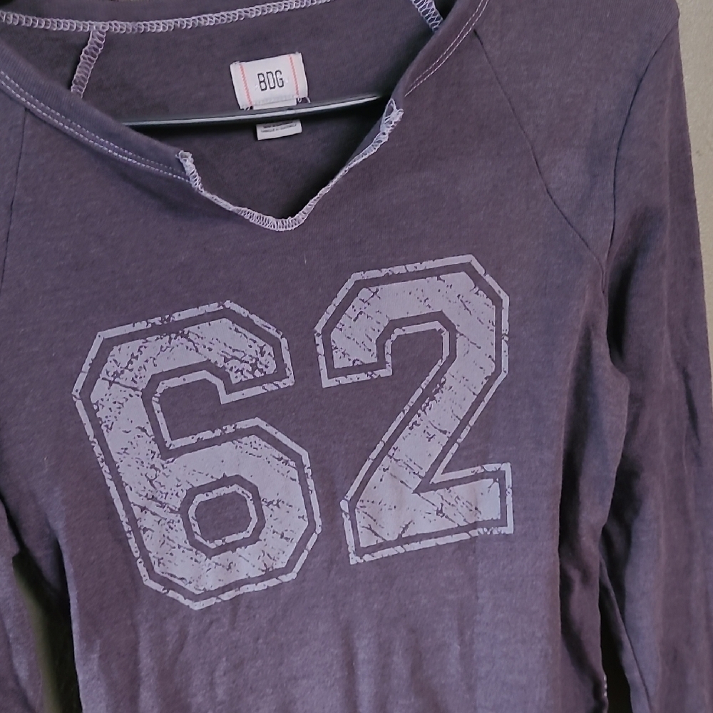 BDG Vintage Purple Long Sleeve Tee - Picture 3 of 4